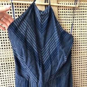 Blue halter jumpsuit